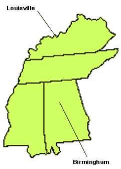 East Southcentral Map